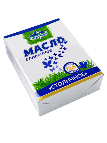 Масло слив. Столичное Крестьянское Домашнее 180г 72,5% Кобрин*40